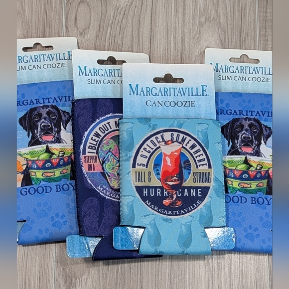 (4) New Margaritaville Can Coozies Regular And Slim Cans Jimmy Buffett - Picture 2 of 11